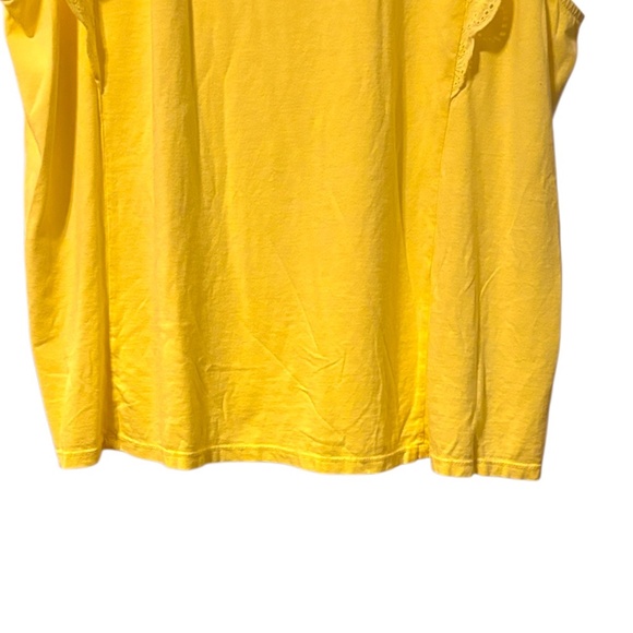 NWT-C&C California Yellow Ruffle Tank Top - Picture 8 of 15